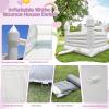 14FT White Bounce House, 100% PVC Outdoor Inflatable Castle for Kids - Fun Bouncy Castle, Easy to Set up Jumpy House with Slide and Ball Pit for Holidays, Yard Decorations, and Parties view 4