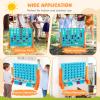 KOTEK 1.6 FT Tall Giant 4 in A Row, Jumbo 4-to-Score Game with Carrying Bag & 42 Coins, Quick Release Slider, Indoor Outdoor Family Board Game for Kids Adults, Freestanding/Wall-Mounted (Orange) view 3