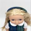 14.5 inch Doll Outfit-School Plaid Jumper include Blouse and Matching Headband/Add on Option: Sock and Shoe (Doll is not included) (Jumper,White Sock,Matte Shoe, Plaid 96) view 3
