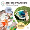 MEKA Large 38"x38" Tuff Tray Set White, Activity Sensory Tray Plus Stand Children, Outdoor Play Sand and Water Table for Toddlers and Kids, Toy Boys Girls view 3