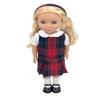 14.5 inch Doll Outfit-School Plaid Jumper include Blouse and Matching Headband/Add on Option: Sock and Shoe (Doll is not included) (Jumper,White Sock,Matte Shoe, Plaid 94) view 1
