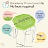 MEKA Large 38"x38" Tuff Tray Set Green, Activity Sensory Tray Plus Stand Children, Outdoor Play Sand and Water Table for Toddlers and Kids, Toy Boys Girls view 2
