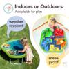 MEKA Large 38"x38" Tuff Tray Set Green, Activity Sensory Tray Plus Stand Children, Outdoor Play Sand and Water Table for Toddlers and Kids, Toy Boys Girls view 3