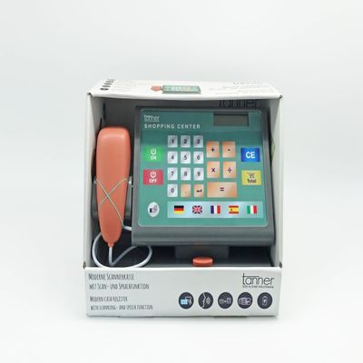 Tanner - Der kleine Kaufmann Deko - Modern Scanner Cash Box with Scan and Voice Function Including Play Money (Dimensions 27 x 17 x 22 cm, Material Plastic) 1040.4