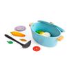Bigjigs Toys 17 Piece Wooden Casserole Dishes for Kids, Role Play and Kitchen Accessories for Kids, 18+ Months view 4