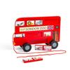 Bigjigs Toys London Bus Pull Along - Wooden Pull Along Baby & Toddler Toy Early Learning Activity Gifts for Babies & Toddlers Sustainable Made Age 12+ Months view 2