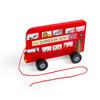 Bigjigs Toys London Bus Pull Along - Wooden Pull Along Baby & Toddler Toy Early Learning Activity Gifts for Babies & Toddlers Sustainable Made Age 12+ Months view 3