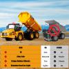 Ssccgym 16.5 Inch Remote Control Dump Truck 11-Channels 1/16 Scale 6.6LBS Load Capacity RC Heavy Duty Semi Alloy Construction Vehicles Toy for Boys Kids 8y+ 12y+ (6-Wheels) view 4