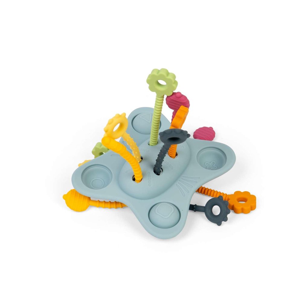BigJigs Wooden Pull Along Toy - Push and Pop Activity Toy