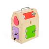 Bigjigs Toys House with Locks & Catches - Wooden Cube for Toddlers and Kids, Educational and Eco-Friendly, Early Learning Montessori Gifts, Made Sustainably, Age 3+ Years Old view 2