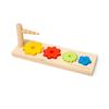 Bigjigs Toys Flower Sorter - Wooden Sorting and Stacking Toy, Educational and Eco-Friendly, Early Learning Activity Montessori Gifts for Babies Toddlers, Made view 2