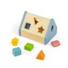 Bigjigs Toys Shape Sorter House - 6pcs Wooden Shape Sorting Puzzle, Educational Games & Puzzles, Montessori Activity, Gifts For Babies & Toddlers, Age 12 + Months Old view 1