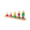 Bigjigs Toys Rainbow Family Wooden Montessori Stacking Toy, Educational Activity for Early Learning, Eco-Friendly Gifts for Babies and Toddlers, Ages 12 Months, Pack of 25 view 2