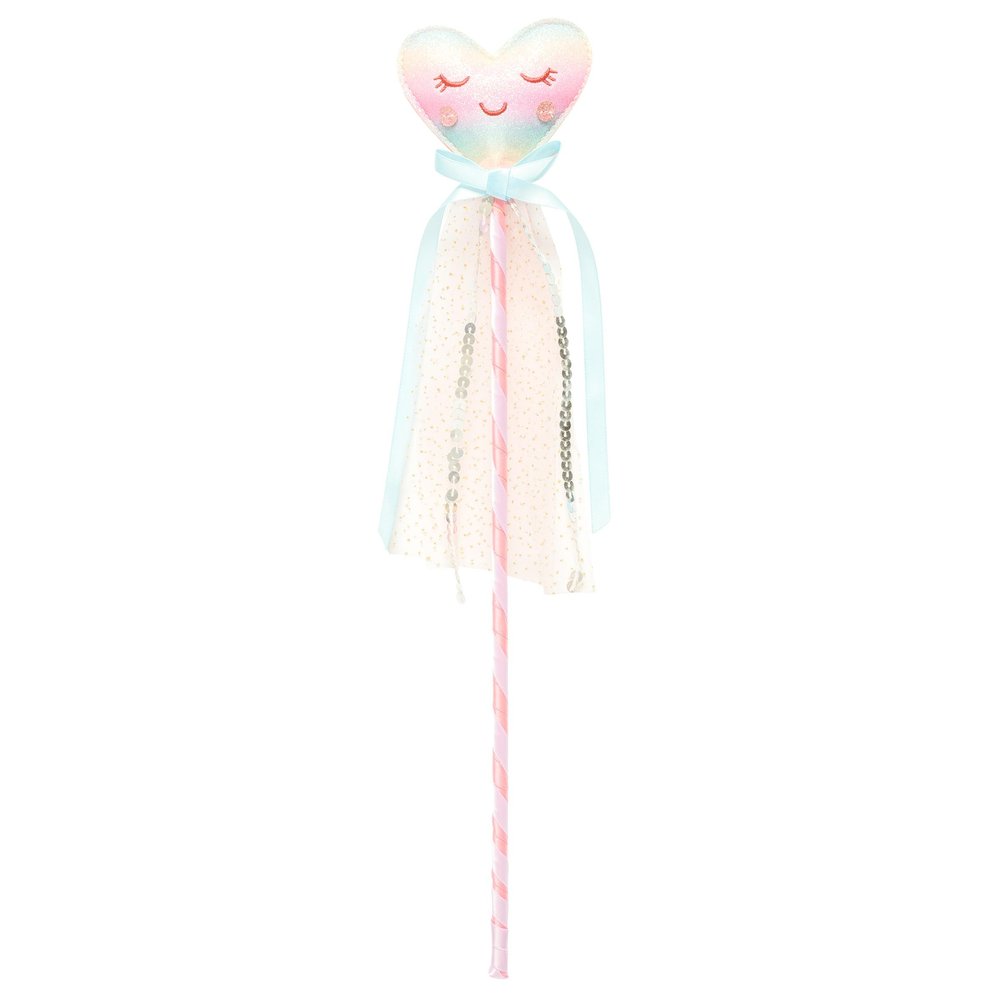 Stephen Joseph, Dress-Up Wand for Children's Party and Play Time, Dress-up Wands for Princess or Fairy Costume, Rainbow Glitter Heart