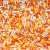 Bright Orange and White Polymer Clay Fake Sprinkles with Citrus Slices, Decoden Funfetti Jimmies (Container) view 1