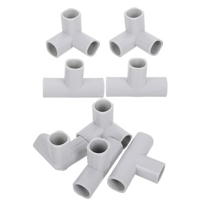 Abaodam 8pcs Baby Play Pen Parts T-Shaped Joint Baby Play Pen Replacement Parts T Connector 3 Way Joints Accessories for Yard Tent Accessories