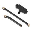 ZAWELIYO Aluminum Alloy Servo Mount Steering Links Upgrade Kit for HOBBYPLUS 1/18 4WD CP18P RC Car Racing (Black) view 2