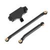ZAWELIYO Aluminum Alloy Servo Mount Steering Links Upgrade Kit for HOBBYPLUS 1/18 4WD CP18P RC Car Racing (Black) view 4