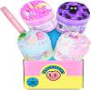 Peachybbies Slime 4-Pack Fantasy Bundle, Unicorn Candy Floss, Mermaid's Ball, Angel Axolotl, Magical Kitty Fur, Includes Slime Activator, Easter Basket Stuffers, Sensory Toys for Kids, Made in USA view 1