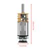 DC 6V 2W Gear Motor with Magnetic Coded Disc Hall Encoder Large Moment of Force Low Speed Low Noise Metal Gear for Electronic Locks DIY Toy Cars Robots Tracking Balancing (6V view 3