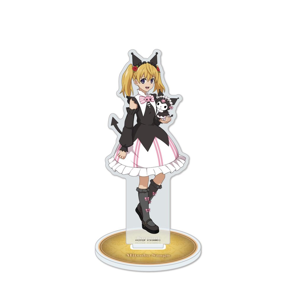 A3 Seraph of The End x Sanrio Characters 17 Miba Sannomiya x Kuromi [Life-Size Illustration] Acrylic Stand