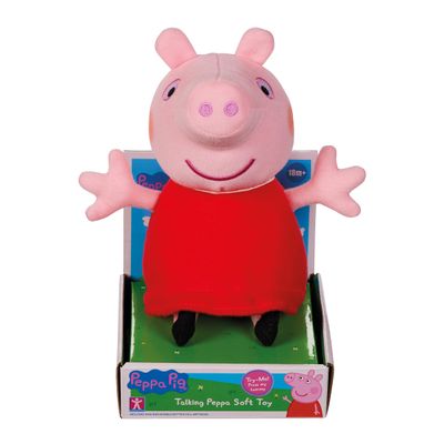 Peppa Pig Talking Peppa Plush Toy Red Dress