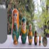 Irish Angel Wooden Nesting Dolls - 5 Pieces Set 4.5' - St. Patrick's Day Specialty view 2