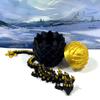 3D Printed Dragon with Dragon Egg, 12" Articulated Black and Gold Cherry Blossom Dragon, Home Decor Executive Desk Toys,Fidget Toys for Autism- ADHD D084-BGE view 4