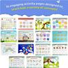 GemPrime Busy Book for Toddlers  Montessori Learning Binder with Fun Tracing, Coloring & Matching Activities + Stickers & Pens, Educational Toy for Kids Ages 3+ Year Old Learning Toys view 3