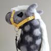 Yellow Hobby Horse Halter | Tacks for Stick Horse | Hobbyhorse Accessory view 4