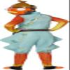 InSpirit Designs Fortnite Fishstick Youth Costume Orange, L view 2