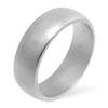 Matte Silver Wedding Band Size 7 view 1