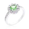 Birthstone Engagement Ring in Green Size 5 view 1