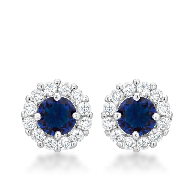 Bridal Earrings in Blue
