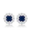 Bridal Earrings in Blue view 1