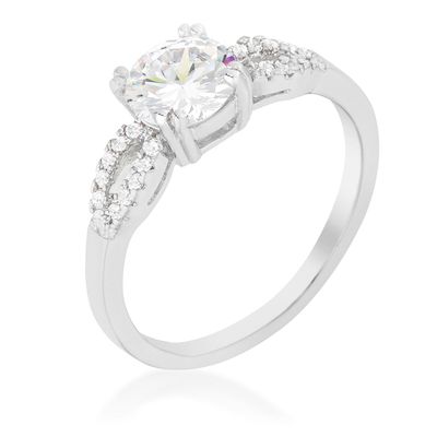 Round Solitaire Engagement Ring Size 9