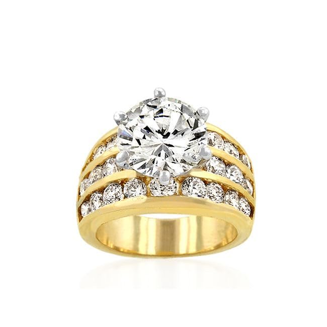 Classic Gold Engagement Ring Size 10