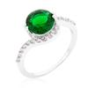 Green Swirling Engagement Ring Size 5 view 1