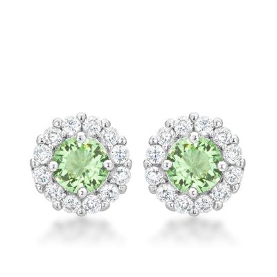 Bridal Earrings in Peridot