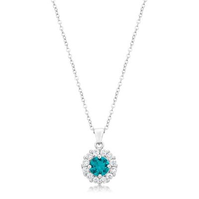Bridal Pendant in Aqua