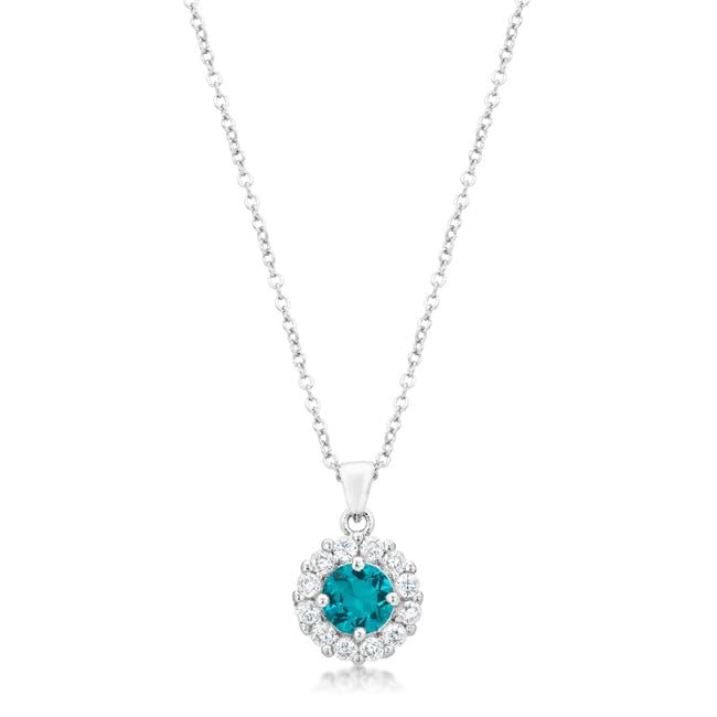 Bridal Pendant in Aqua