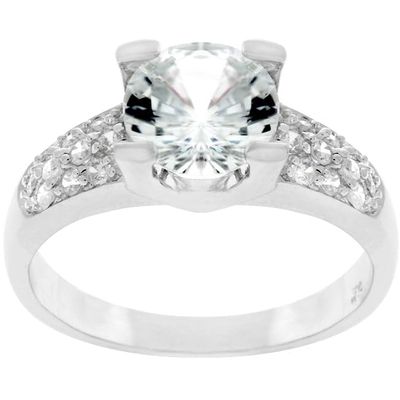 Classic Clear Engagement Ring Size 5