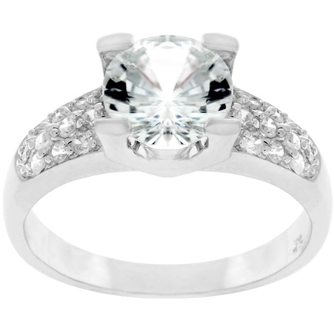 Classic Clear Engagement Ring Size 5