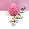 3D Printed Dragon with Dragon Egg, Articulated Rainbow Love Heart Dragon, Love Dragon, Fidget ADHD/Autism Toy, Executive Desk Toy, Valentine's Gift for Her D092-PE view 2