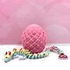 3D Printed Dragon with Dragon Egg, Articulated Rainbow Love Heart Dragon, Love Dragon, Fidget ADHD/Autism Toy, Executive Desk Toy, Valentine's Gift for Her D092-PE view 4