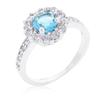 Birthstone Engagement Ring in Blue Size 8 view 1