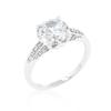 Contemporary Engagement Ring with Large Center Stone Size 9 view 1