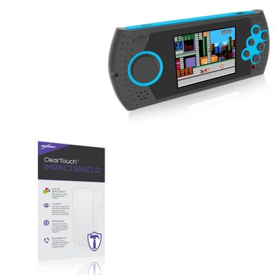 BoxWave Screen Protector Compatible with Easegmer 16-bit Portable Retro Video Game Player (3") - ClearTouch ImpactShield (2-Pack), Impenetrable Screen Protector Flexible Film