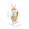 Alipis Desktop Bunny Easter Bunny Decor Easter Bunny Gnome Festival Doll Ornament Fabric view 2