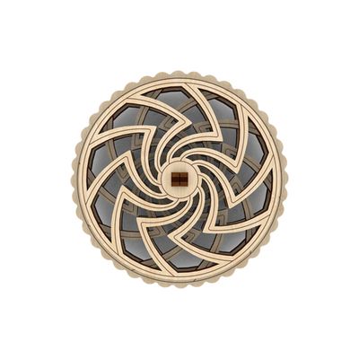 Artoya Optical Illusion Fidget Mini Fidget Spinner for Adults and Kids, Finger Fidgets and Antistress Toy, Hand Fidgets for Adults, Figette Spinners for Focus, Stress Relief, and Fun Anywhere